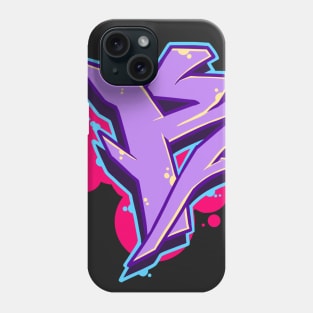 Letter K - Graffiti Street Art Style Phone Case