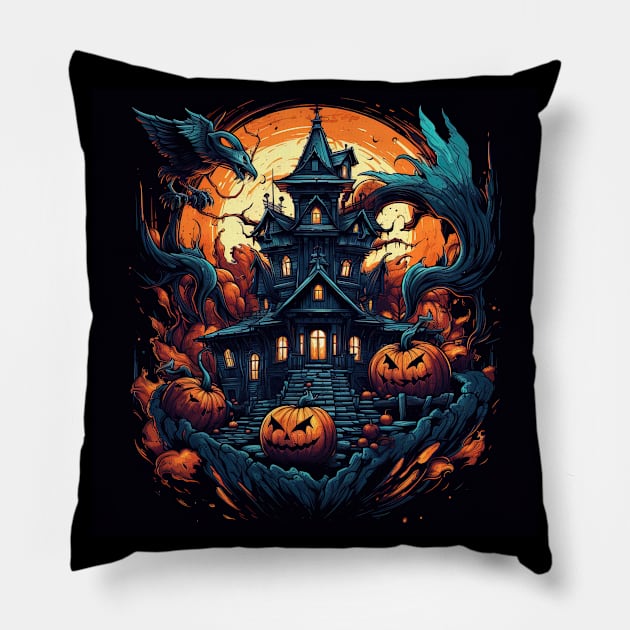 halloween design Pillow by Maverick Media