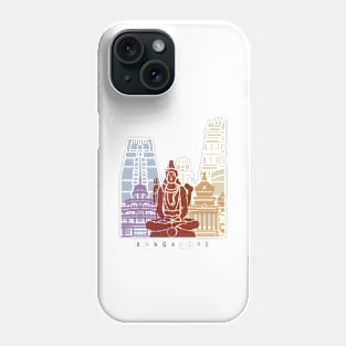 Bangalore skyline poster Phone Case