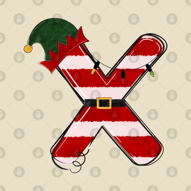 Letter X (Christmas Alphabet) by Pop Cult Store