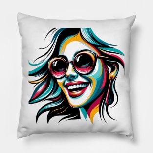 Volto Donna Trendy 7 | Trendy Woman Face 7 | Color Pillow