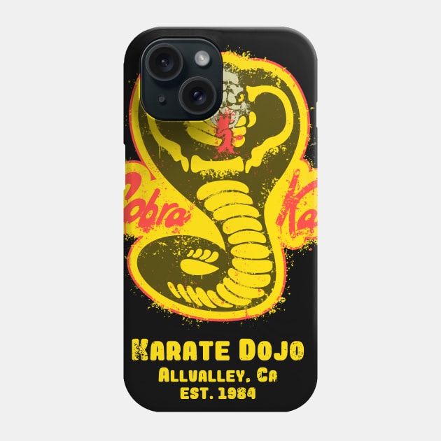 Cobra Kai vintage paint logo Phone Case by LegendaryPhoenix