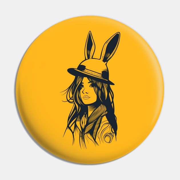 a girl in a rabbit hat Pin by MangMARU