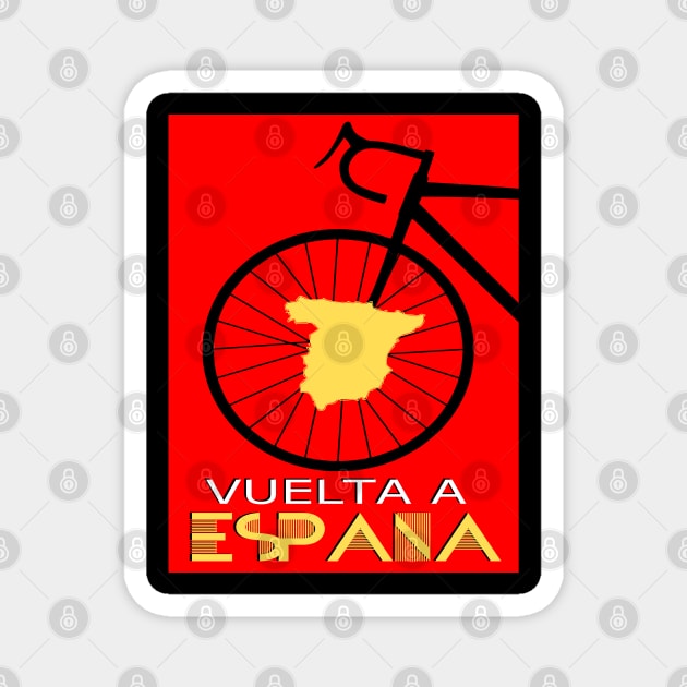 Ciclismo Vuelta a España Magnet by vintagejoa