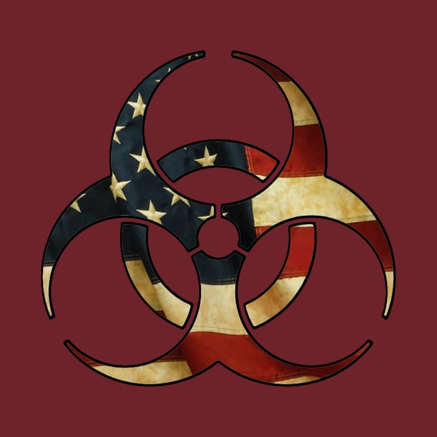 Biohazard US Flag by ARTWORKandBEYOND