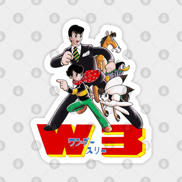 Wonder 3 The Amazing 3 Osamu Tezuka Magnet by Pop Fan Shop