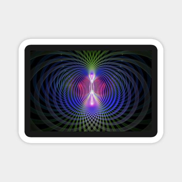 Lines of Force Fractal Design Magnet by sciencenotes