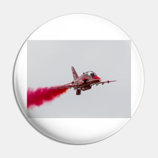 Red Arrows Hawk with red smoke Pin