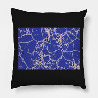 Blue Marble Pattern Pillow