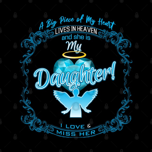 Daughter in Heaven | A Big Piece of My Heart by The Printee Co