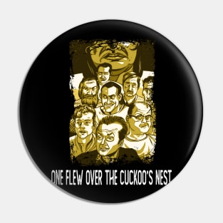 Championing Madness Cuckoo's T-Shirts, McMurphy's Defiant Style for the Modern Nonconformist Pin