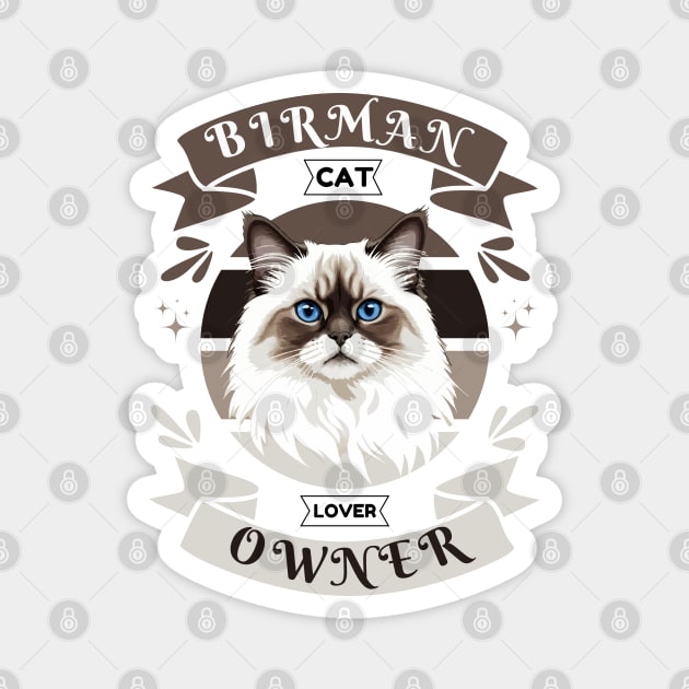 Birman Cat Magnet by Pearsville