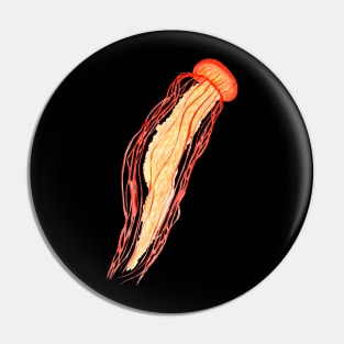 Red Jellyfish Pin