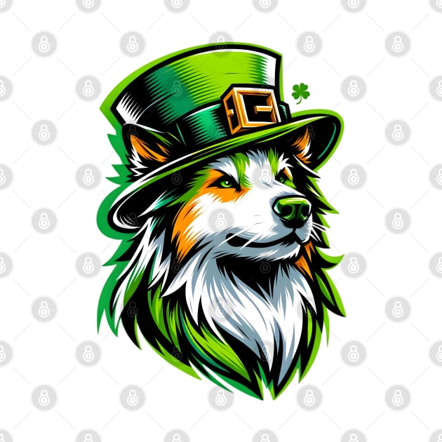 Kai Ken Dog in Saint Patrick's Day Splendor by ArtRUs