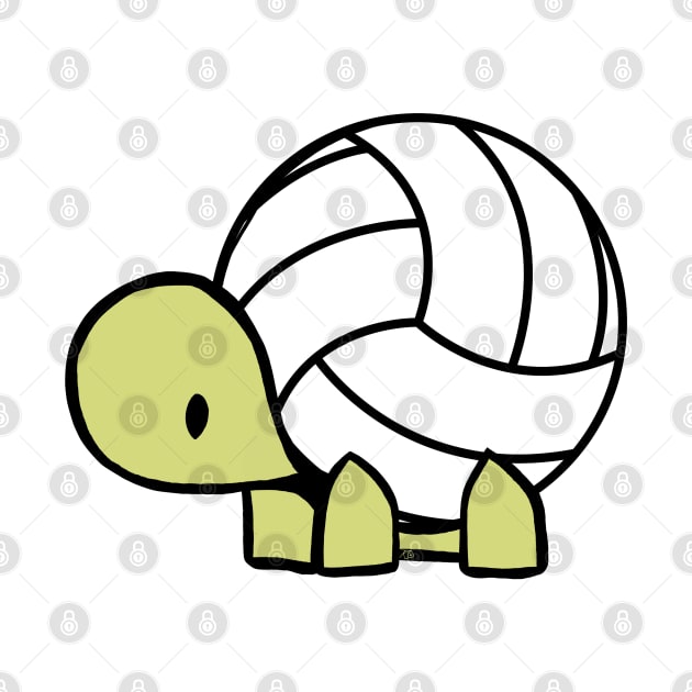 Turtle Volleyball Reptile Lover Gift by ro83land