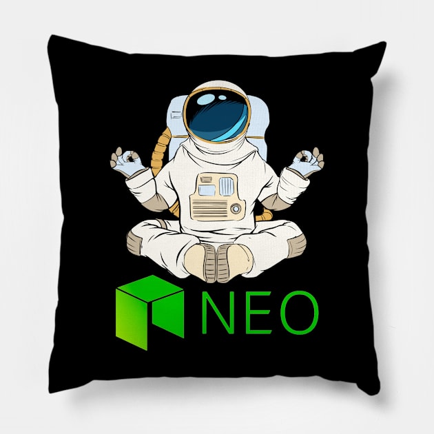 Neo Crypto Neocoin Token Neo Cryptocurrency coin token Pillow by JayD World