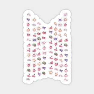 BTS bangtan logo fruit cute kawaii army | Morcaworks Magnet