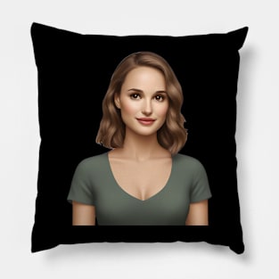 Natalie Portman Emoji Pillow