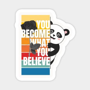 Peeking Panda Bear Magnet