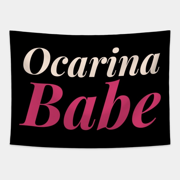 Ocarina Babe 2 Tapestry by coloringiship