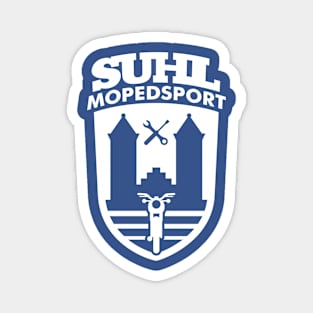 Suhl Mopedsport Simson Logo (white) Magnet