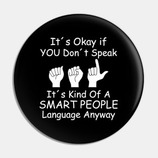 Asl American Sign Language Pin