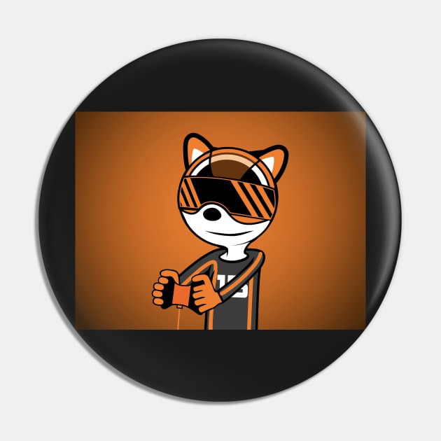 Strattzr Gamer Fox Pin by MOULE