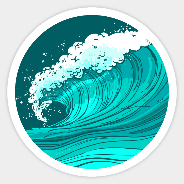 Ocean Waves - Pearl Stickers - 210 Count in 2023