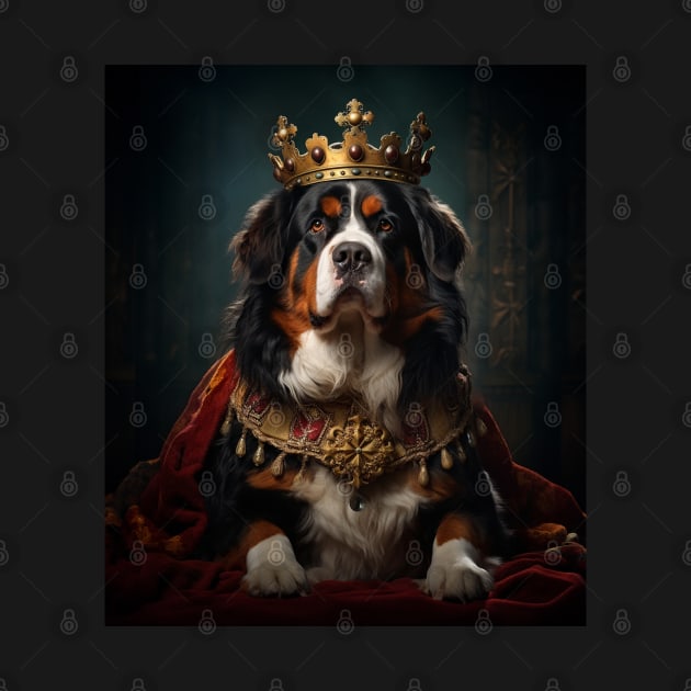 Stalwart Bernese Mountain Dog - Medieval Swiss King by HUH? Designs