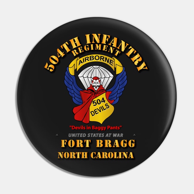 504th Infantry Regiment - Devils - FBNC Pin by twix123844