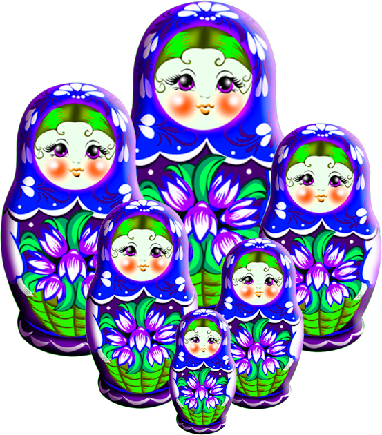 Russian nesting dolls Kids T-Shirt by Sveteroc