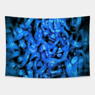 Scary Blue Ramen Tapestry