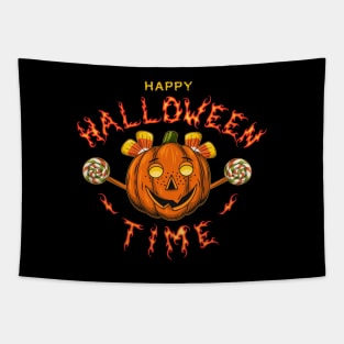 Halloween happy little pumpkin Tapestry