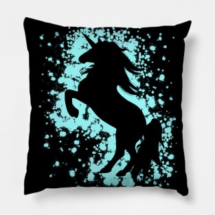 Magical Blue Unicorn Pillow