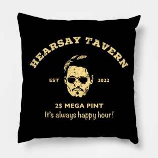 hearsay tavern johnny depp Pillow