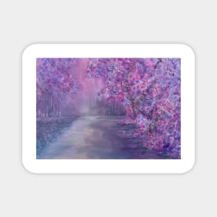 Lilac Leaves Magnet