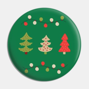 Christmas Trees and Lights Holiday Season Pin