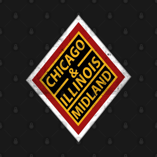 Vintage Chicago and Illinois Midland Railway by Railway Tees For All