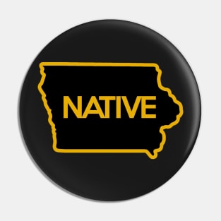 Iowa Native Sticker Pin