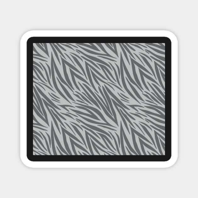 Modern Animal Skin Pattern Zebra Magnet by Lemonflowerlove