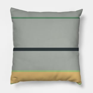 A miraculous amalgam of Greyish, Charcoal, Oxley, Laurel Green and Sand stripes. Pillow