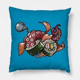 octopus sushi Pillow