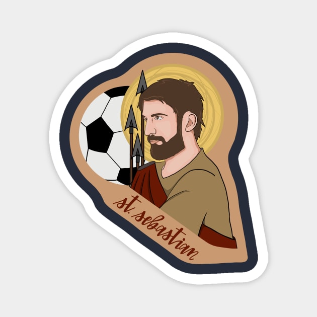 St. Sebastian (Soccer) Magnet by mfrancescon13