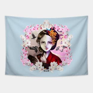 Sakura Shogun Princess Tapestry