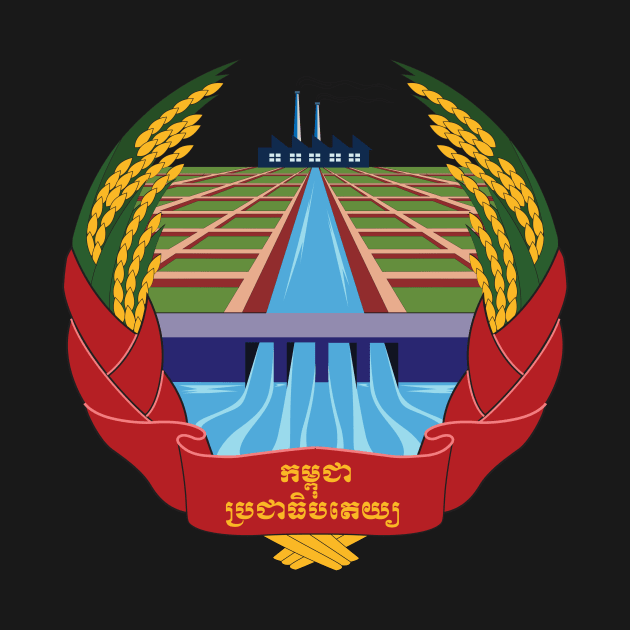 Emblem of Democratic Kampuchea (1975–79) by Flags of the World