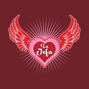 La Jefa Winged Heart T-Shirt