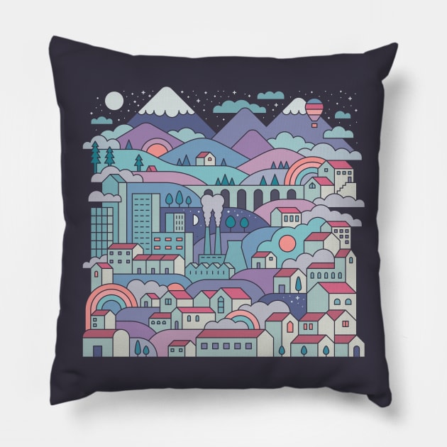 Mental Block 15 Pillow by Thepapercrane