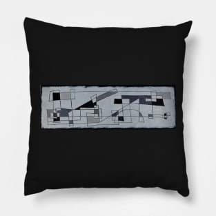 Expressive automatism abstract 895 Pillow