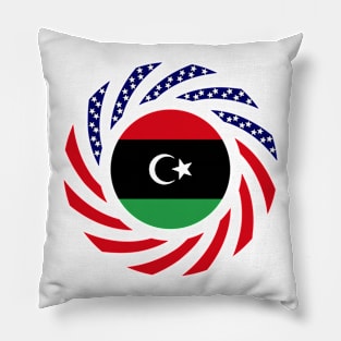 Libyan American Multinational Patriot Flag Series Pillow