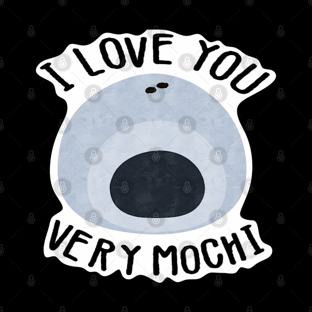 I love you very mochi (Blue) by CieloMarie